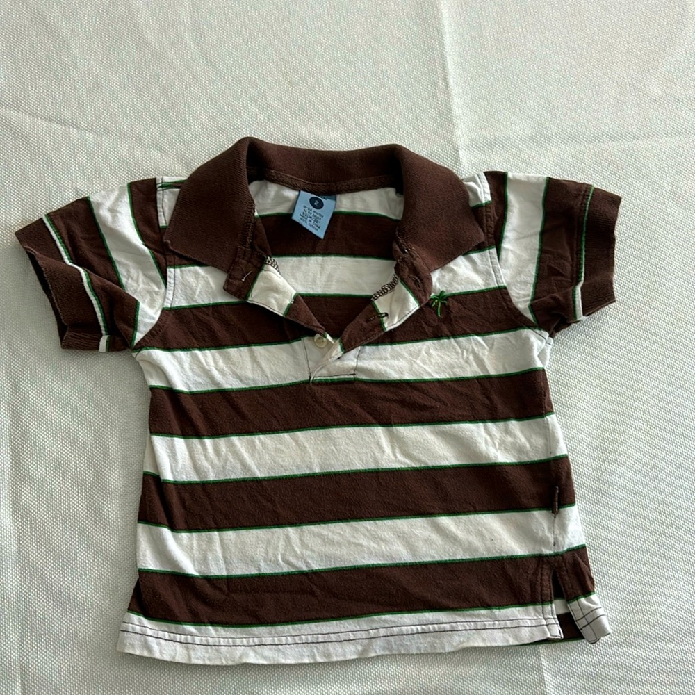 Pumpkin Patch striped polo.